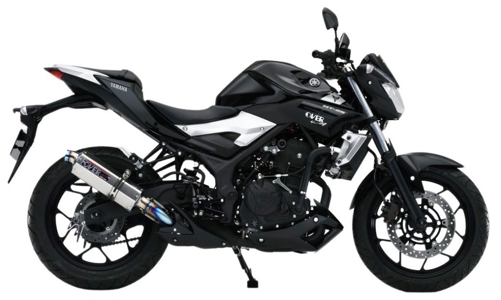 OVER オーヴァー TT-Formula フルチタン スリップオンマフラー MT-25 YZF-R25 YAMAHA ヤマハ マフラー