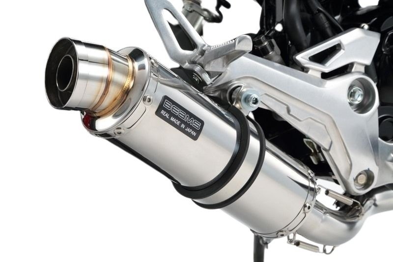 BEAMS ビームス R-EVO フルエキゾーストマフラー グロム HONDA ホンダ マフラー サイレンサーカバー：ステンレス/重量：2.15kg(純正：4.8kg)