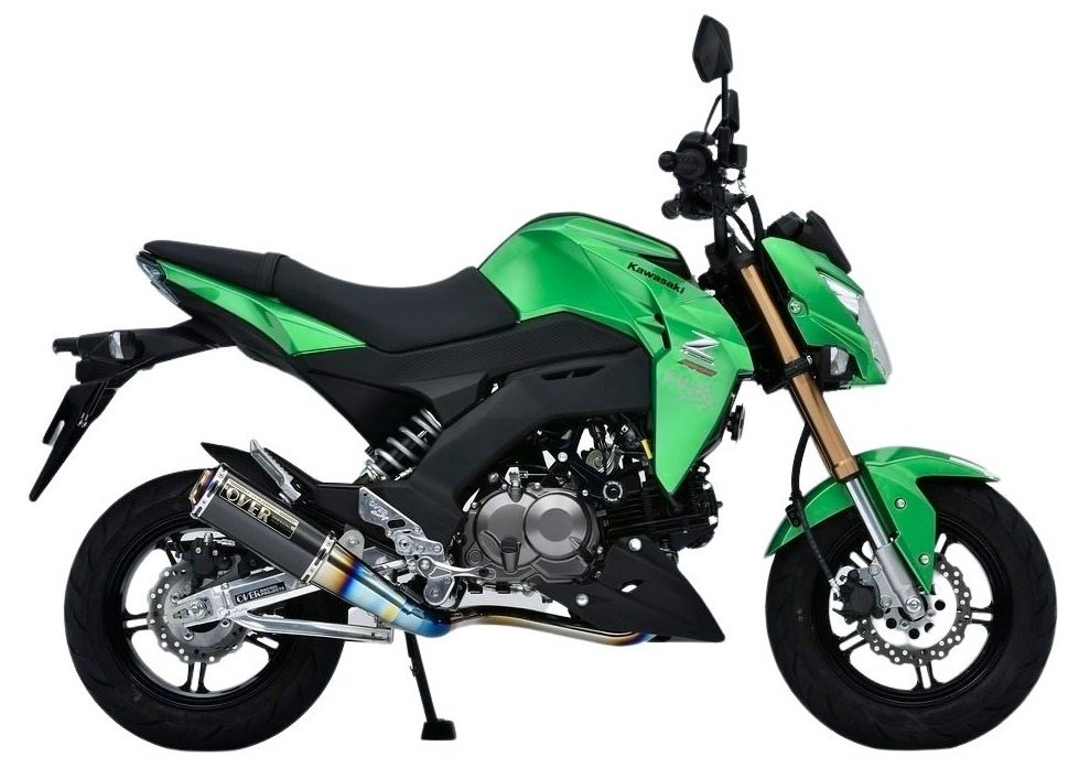 OVER オーヴァー GP-PERFORMANCE XL フルチタン Z125-PRO KAWASAKI カワサキ フルエキゾーストマフラー マフラー