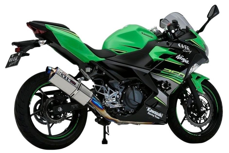 OVER オーヴァー TT-Formula フルチタン 2-1 フルエキゾーストマフラー Ninja250 KAWASAKI カワサキ マフラー｜ウェビック　店
