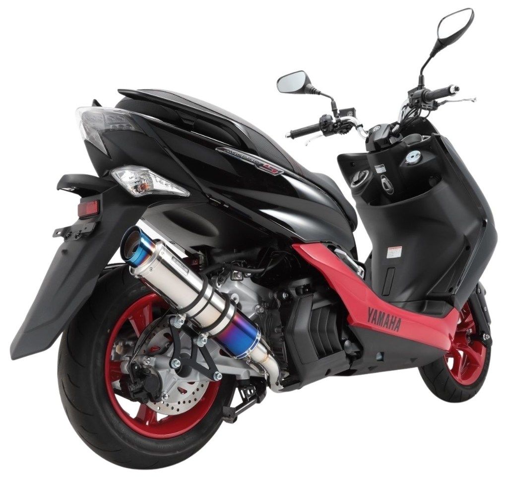 BEAMS ビームス R-EVO2 サイレンサー マジェスティS YAMAHA ヤマハ フルエキゾーストマフラー マフラー サイレンサー：ヒートチタン／重量(純正5.7kg)：3.45kg