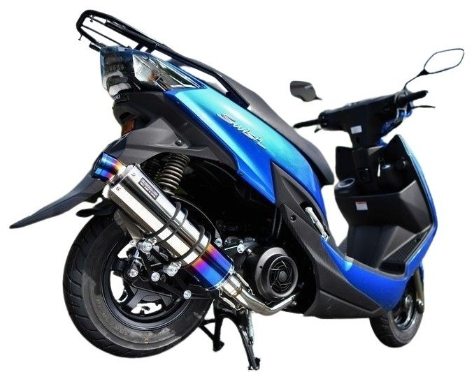 BEAMS ビームス R-EVO フルエキゾーストマフラー SWISH SUZUKI スズキ マフラー サイレンサー：ヒートチタン／重量(純正4.95kg)：3.1kg