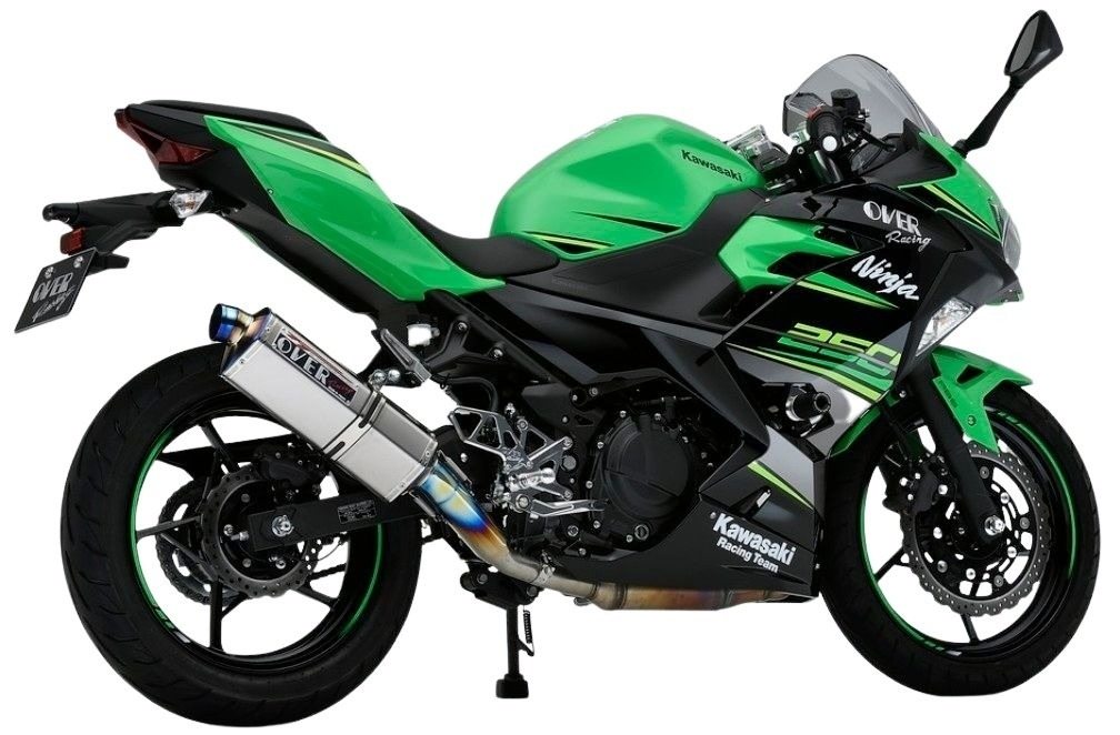 OVER オーヴァー TT-Formula フルチタン スリップオンマフラー Ninja250 KAWASAKI カワサキ マフラー