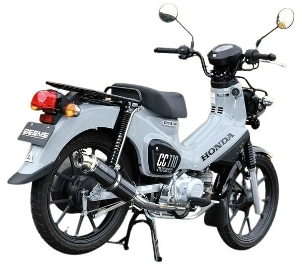 BEAMS ビームス R-EVOサイレンサー ダウンタイプ 政府認証 クロスカブ110 HONDA ホンダ フルエキゾーストマフラー マフラー タイプ：カーボンサイレンサー(重量：2.7kg【純正3.1kg】)