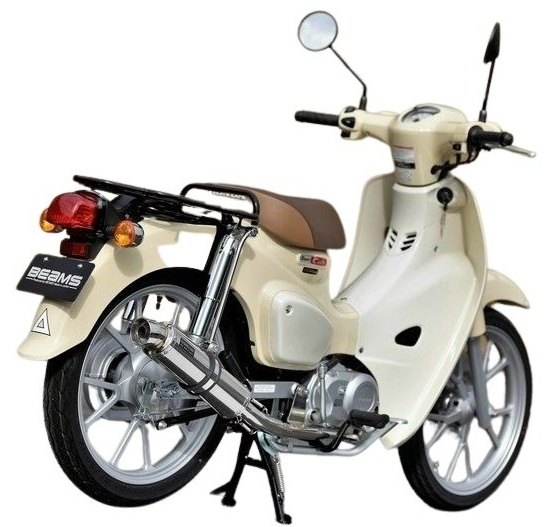 BEAMS ビームス R-EVOサイレンサー ダウンタイプ 政府認証 スーパーカブ110 HONDA ホンダ フルエキゾーストマフラー マフラー タイプ：ステンレスサイレンサー(重量：3.05kg【純正3.1kg】)｜ウェビック　店
