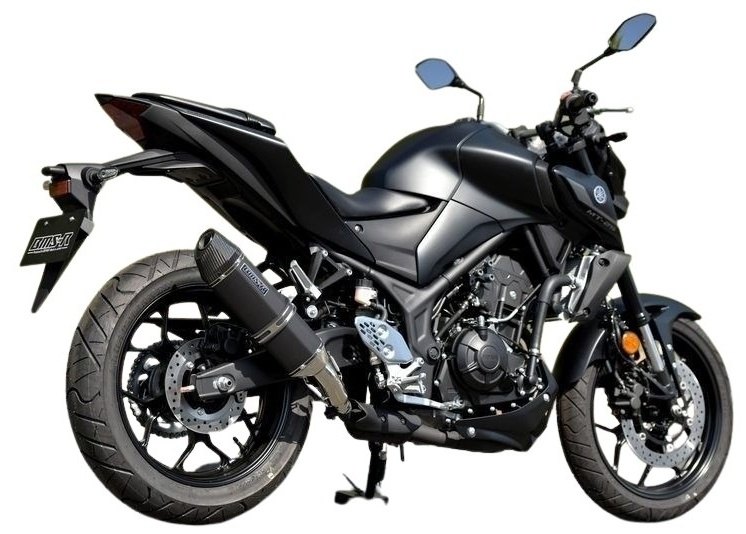 BEAMS ビームス CORSA-EVO II スリップオンマフラー 政府認証 MT-25 YZF-R25 YAMAHA ヤマハ マフラー サイレンサー:MBK (マットブラック)
