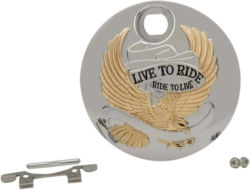 Drag Specialties ドラッグスペシャリティーズ Live to Ride Fuel Console Door［0703-0804］ HARLEY-DAVIDSON ハーレーダビッドソン ガソリンタンクキャップ タンク関連 外装
