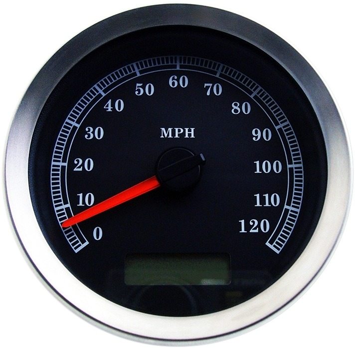 Drag Specialties ドラッグスペシャリティーズ 4' Programmable Electronic Speedometer［2210-0458］ HARLEY-DAVIDSON ハーレーダビッドソン スピードメーター メーター・インジケーター関係 電装系