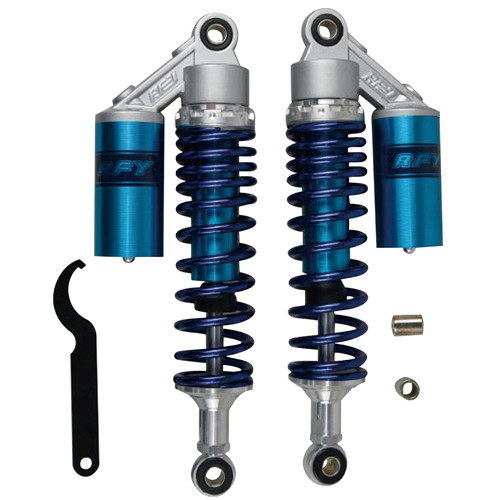 【604】 リア サスペンション 320mm 黒 タンク別体 調整可能 新品 604】 リア サスペンション 320mm 黒 タンク別体 調整可能 新品