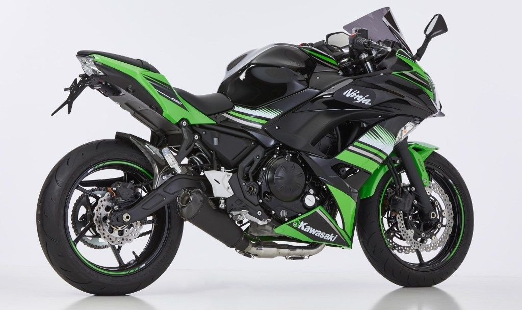 SHARK シャーク DSX-7 フルエキゾーストマフラー Ninja 650 Z650 RS KAWASAKI カワサキ マフラー material：coated stainless steel/carbon(colour：matt black)