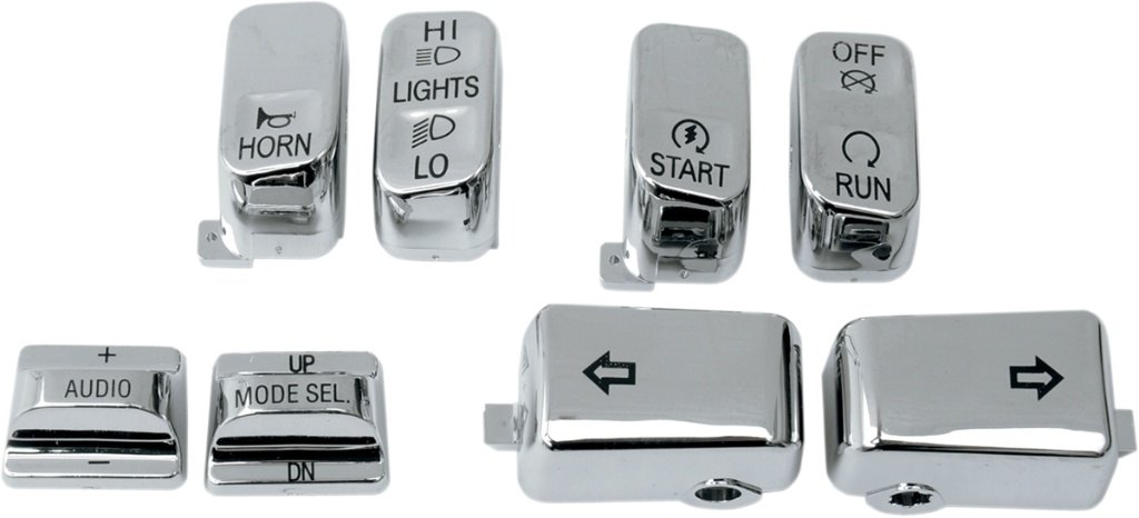 Drag Specialties ドラッグスペシャリティーズ Switch Cap Kit［0616-0129］ HARLEY-DAVIDSON ハーレーダビッドソン その他ハンドルスイッチオプション・補修部品 ハンドル周辺パーツ ハンドル