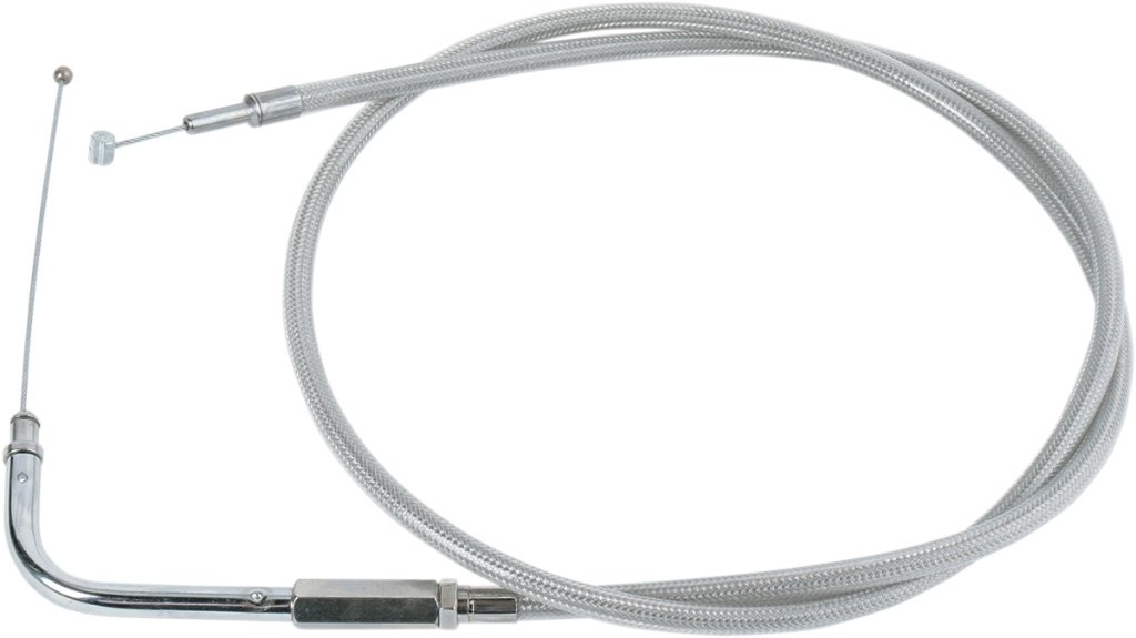 Drag Specialties ドラッグスペシャリティーズ Stainless Braided Throttle Cable［0650-0299］ HARLEY-DAVIDSON ハーレーダビッドソン スロットルワイヤー・アクセルワイヤー ハンドル周辺パーツ ハンドル 9,184円