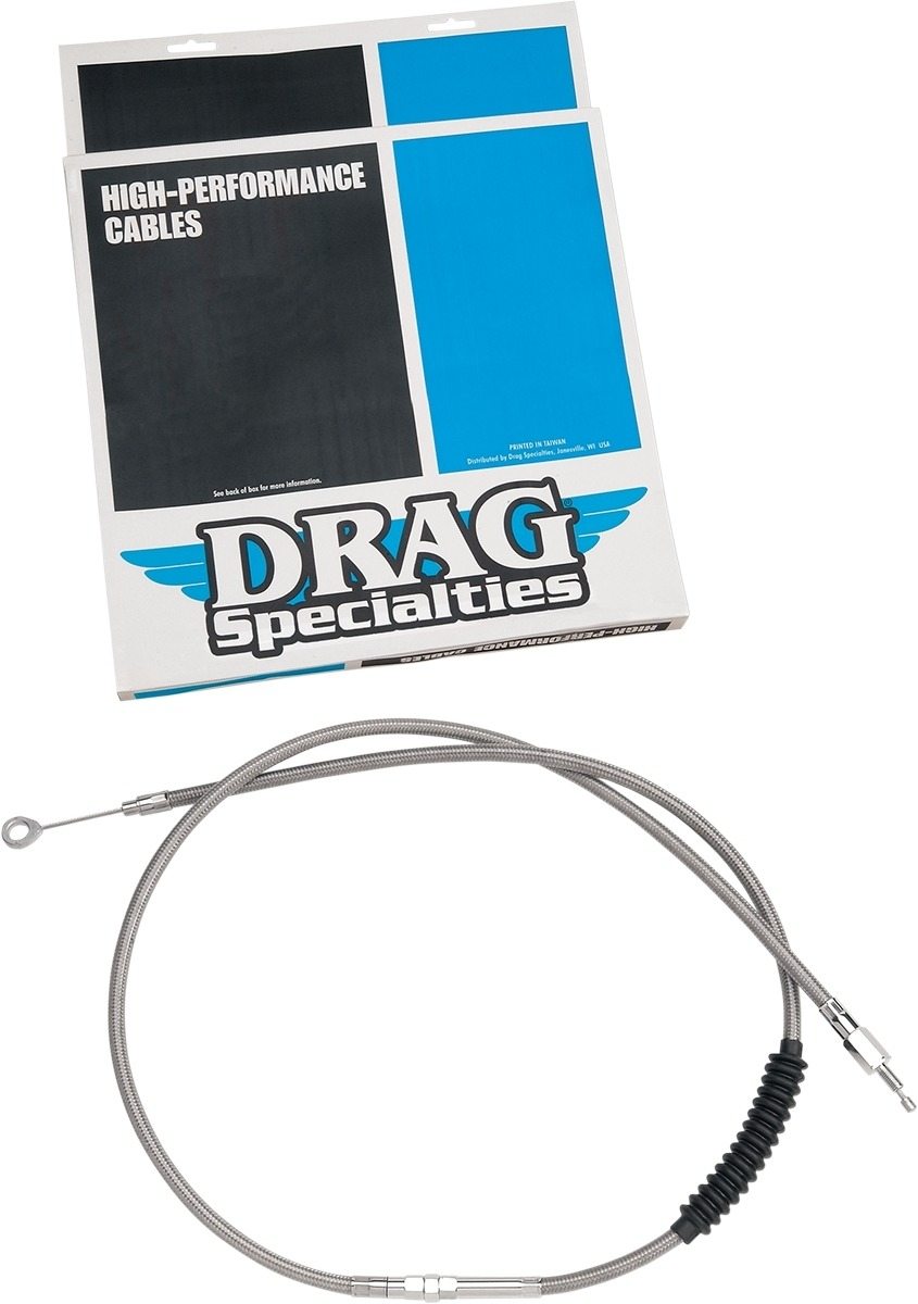 Drag Specialties ドラッグスペシャリティーズ High-Efficiency Braided Stainless Steel Clutch Cable［0652-1471］ HARLEY-DAVIDSON ハーレーダビッドソン クラッチワイヤー ハンドル周辺パーツ ハンドル