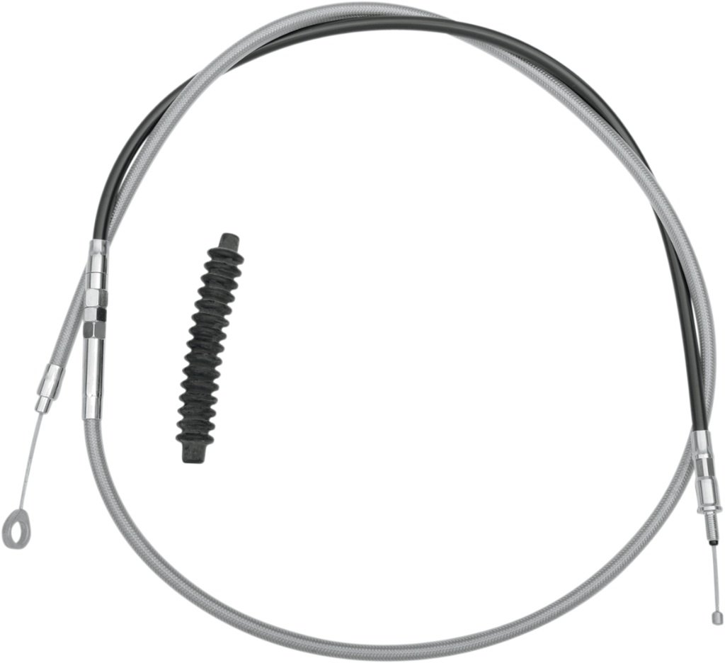 Drag Specialties ドラッグスペシャリティーズ High-Efficiency Braided Stainless Steel Clutch Cable［0652-1495］ HARLEY-DAVIDSON ハーレーダビッドソン クラッチワイヤー ハンドル周辺パーツ ハンドル
