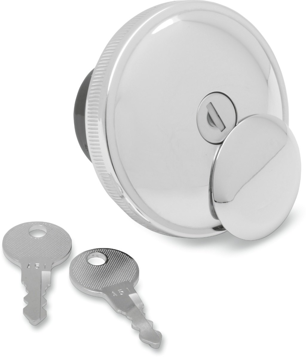 Drag Specialties ドラッグスペシャリティーズ Screw-In Locking Gas Cap Vented［0703-0230］ HARLEY-DAVIDSON ハーレーダビッドソン ガソリンタンクキャップ タンク関連 外装