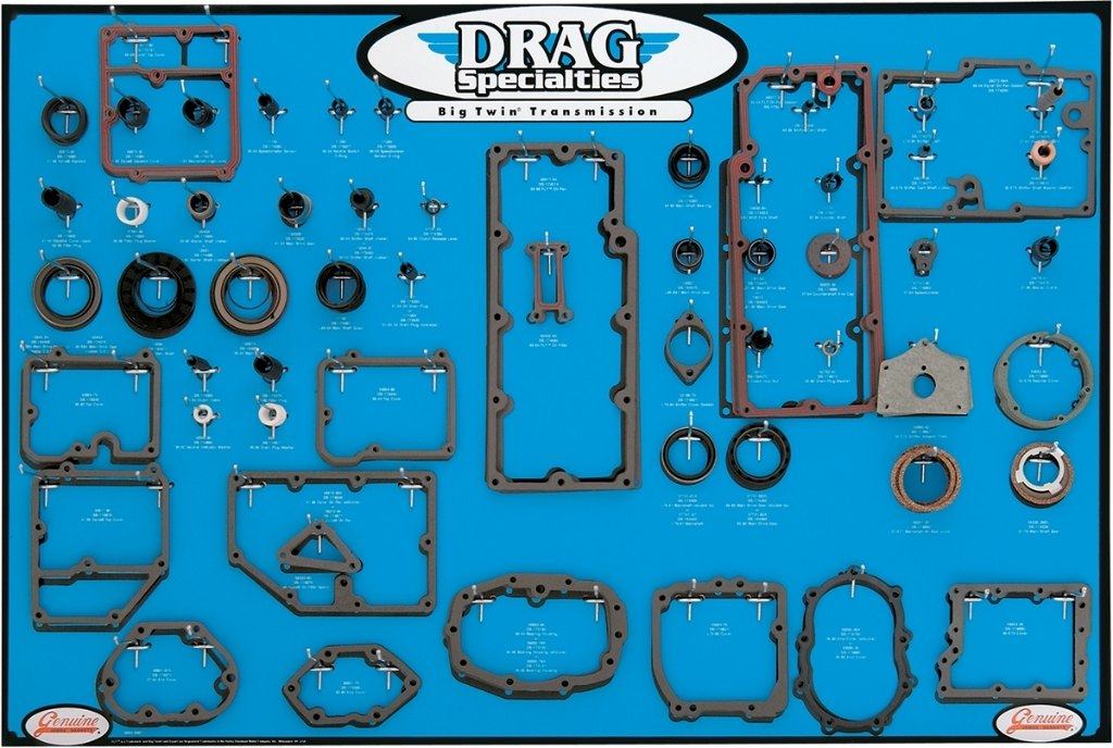 Drag Specialties ドラッグスペシャリティーズ ガスケット・シール・Oリング ディスプレイ(ビッグツイン 5速トランスミッション用)［0934-0287］ HARLEY-DAVIDSON ハーレーダビッドソン その他グッズ バイク関連グッズ｜ウェビック　店