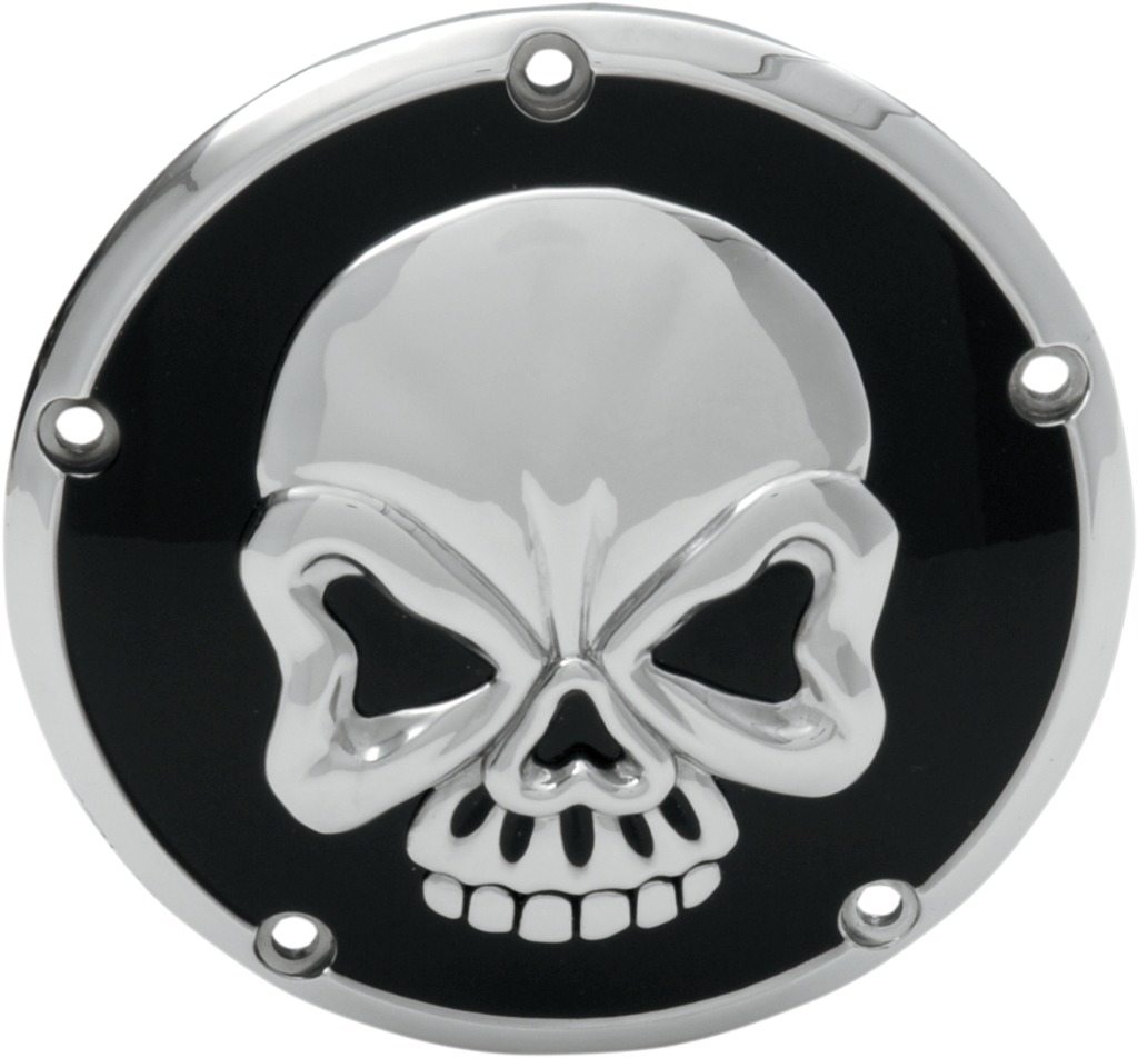 Drag Specialties ドラッグスペシャリティーズ スカル ダービーカバー［1107-0327］ HARLEY-DAVIDSON ハーレーダビッドソン クランクケースカバー エンジンパーツ エンジン｜ウェビック　店