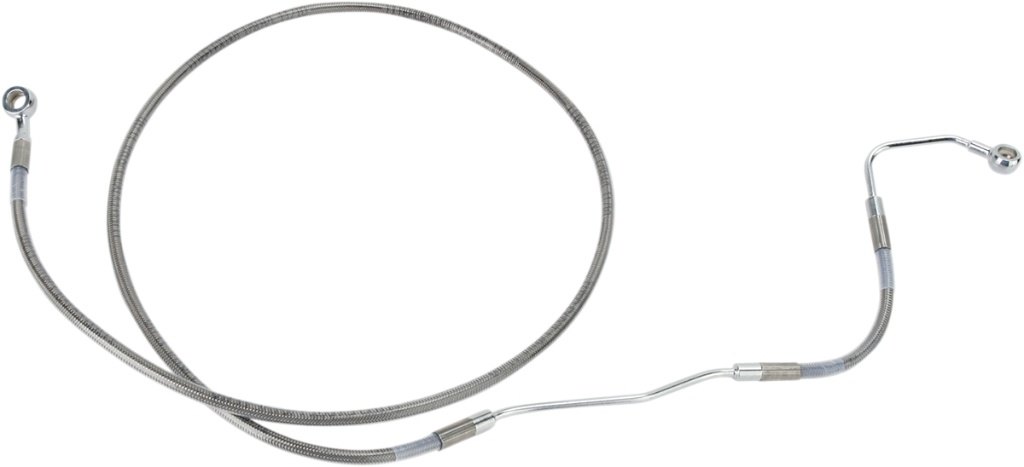 Drag Specialties ドラッグスペシャリティーズ Extended Length Stainless Steel フロントブレーキホースキット［1741-2927］ HARLEY-DAVIDSON ハーレーダビッドソン ブレーキホース・クラッチホース ブレーキ