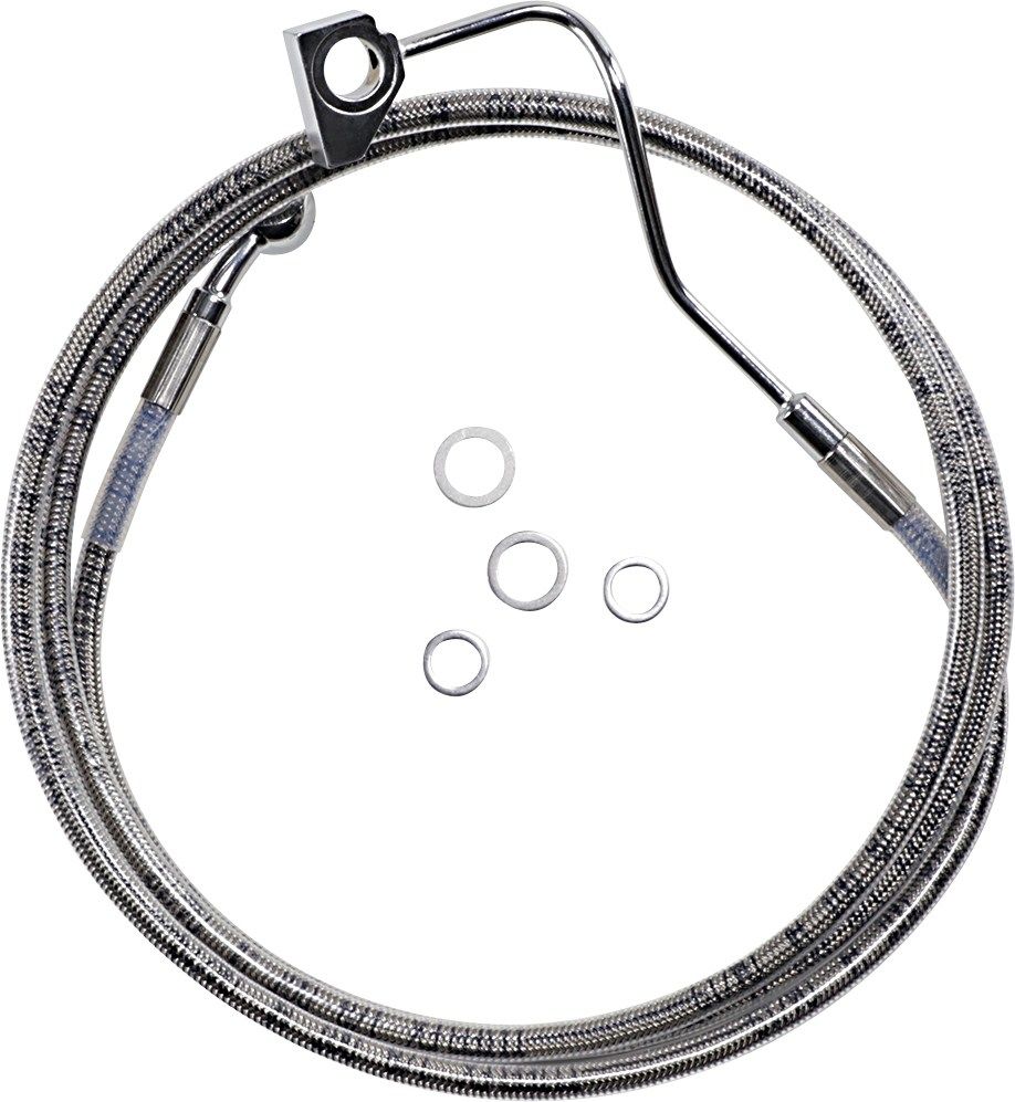 Drag Specialties ドラッグスペシャリティーズ Extended Length Stainless Steel フロントブレーキホースキット［1741-3991］ HARLEY-DAVIDSON ハーレーダビッドソン ブレーキホース・クラッチホース ブレーキ