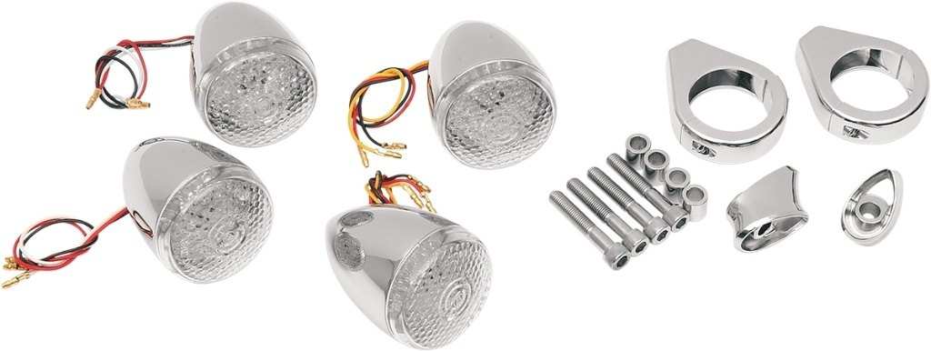 Drag Specialties ドラッグスペシャリティーズ Deuce-Style DOT Compliant LED Turn Signal Kit Kit［2020-0274］ ウインカー 灯火類 電装系