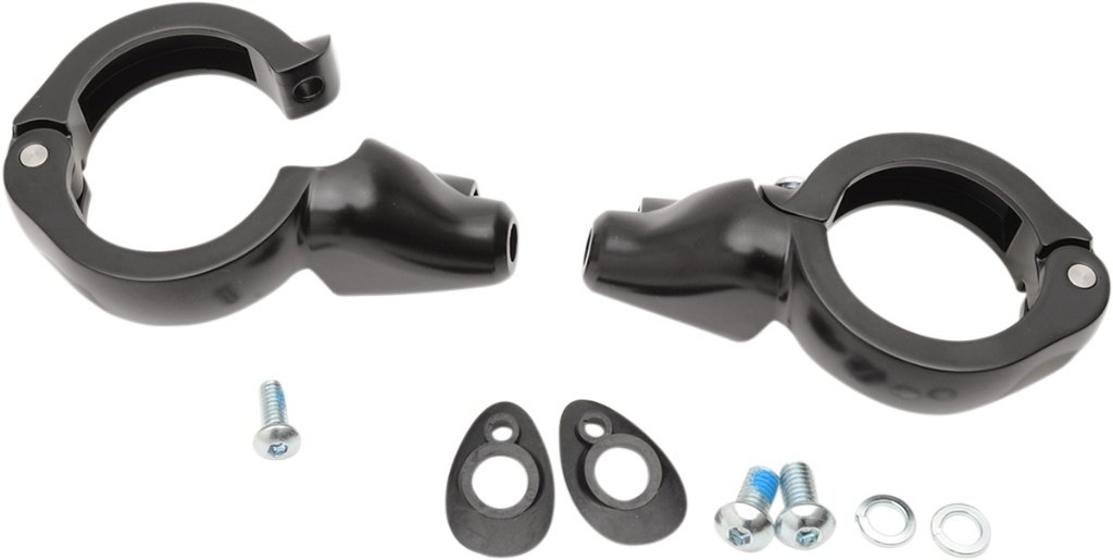 Drag Specialties ドラッグスペシャリティーズ Turn Signal Fork Clamps［2020-1272］ ウインカーステー・マウント 灯火類 電装系