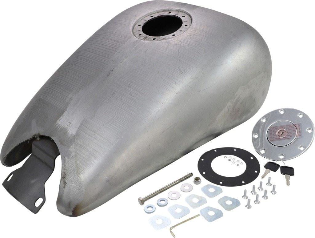 Drag Specialties ドラッグスペシャリティーズ Extended Smooth Top Gas Tank［2107-1737］ Low Rider Custom FXLR Sport Glide Grand Touring FXRD Convertible FXRS-CONV FXR 3 Chrome FXRC FXRS-SP 2 FXRT 4 FXRS Disc FXRDG Super HARLEY-DAVIDSON ハーレーダビッドソン