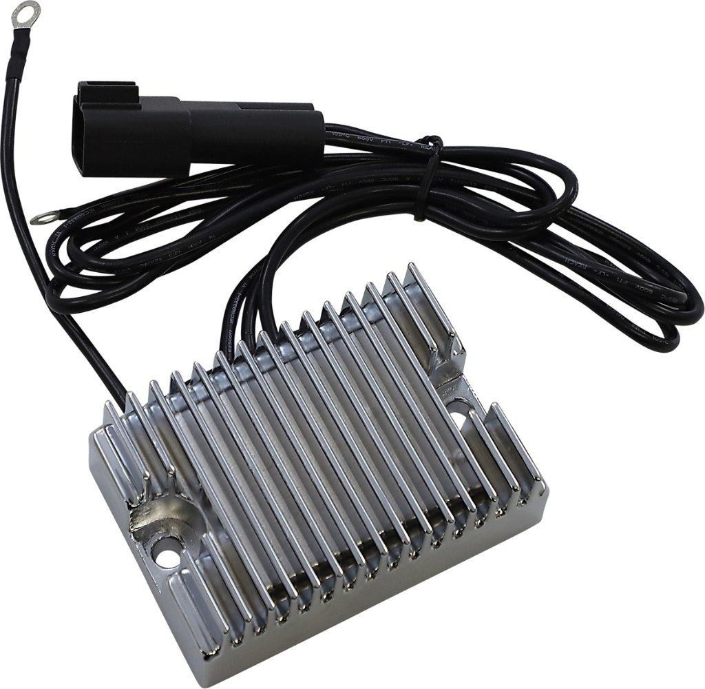 Drag Specialties ドラッグスペシャリティーズ Premium Voltage Regulator［2112-1051］ Super Glide FXD T-Sport FXDXT Wide FXDWG Sport FXDX Low Rider FXDL Dyna Convertible FXDS-CONV HARLEY-DAVIDSON ハーレーダビッドソン レギュレーター・レクチファイヤ 電装系