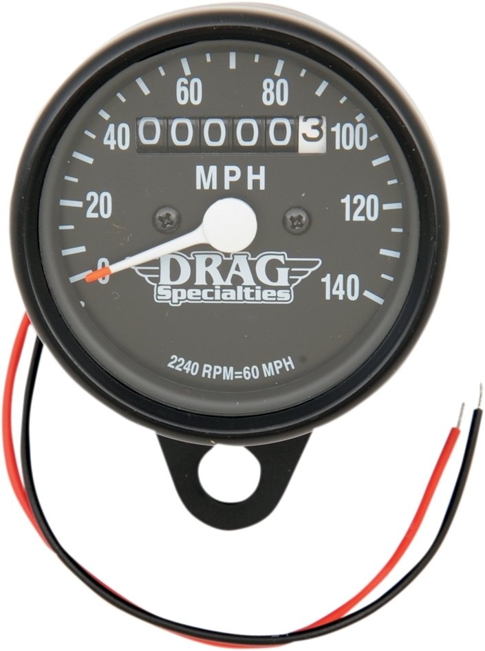 Drag Specialties ドラッグスペシャリティーズ 2.4インチ ミニ機械式スピードメーター［2210-0253］ HARLEY-DAVIDSON ハーレーダビッドソン スピードメーター メーター・インジケーター関係 電装系｜ウェビック　店 8,964円