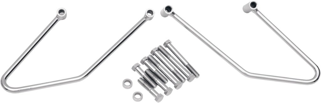 Drag Specialties ドラッグスペシャリティーズ Chrome Saddlebag Support Brackets［3501-0304］ HARLEY-DAVIDSON ハーレーダビッドソン バッグ・ボックス取り付けステー 車体用バッグ・ケース