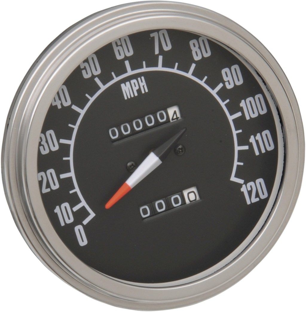 Drag Specialties ドラッグスペシャリティーズ 5' FL-Style 2240：60 Speedometer［DS-243886］ Softail Standard FXST Heritage Classic FLSTC Springer FXSTS FLST Wide Glide FXWG Fat Boy FLSTF Custom FXSTC HARLEY-DAVIDSON ハーレーダビッドソン スピードメーター
