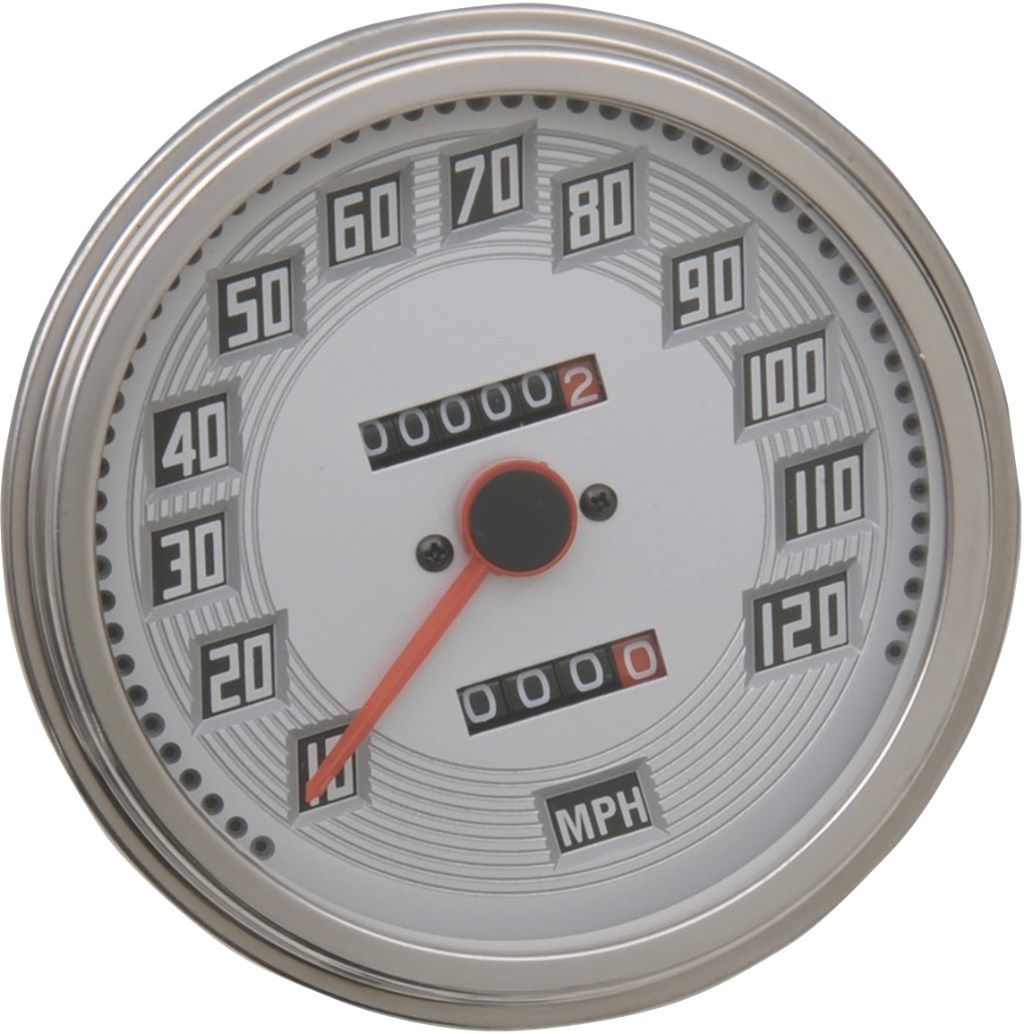 Drag Specialties ドラッグスペシャリティーズ 5' FL-Style 2：1 Speedometer［DS-243893］ Electra Glide Heritage FLH FL Sport FLHS Classic Hydra Duo Knucklehead Special FLHX EL HARLEY-DAVIDSON ハーレーダビッドソン スピードメーター 電装系