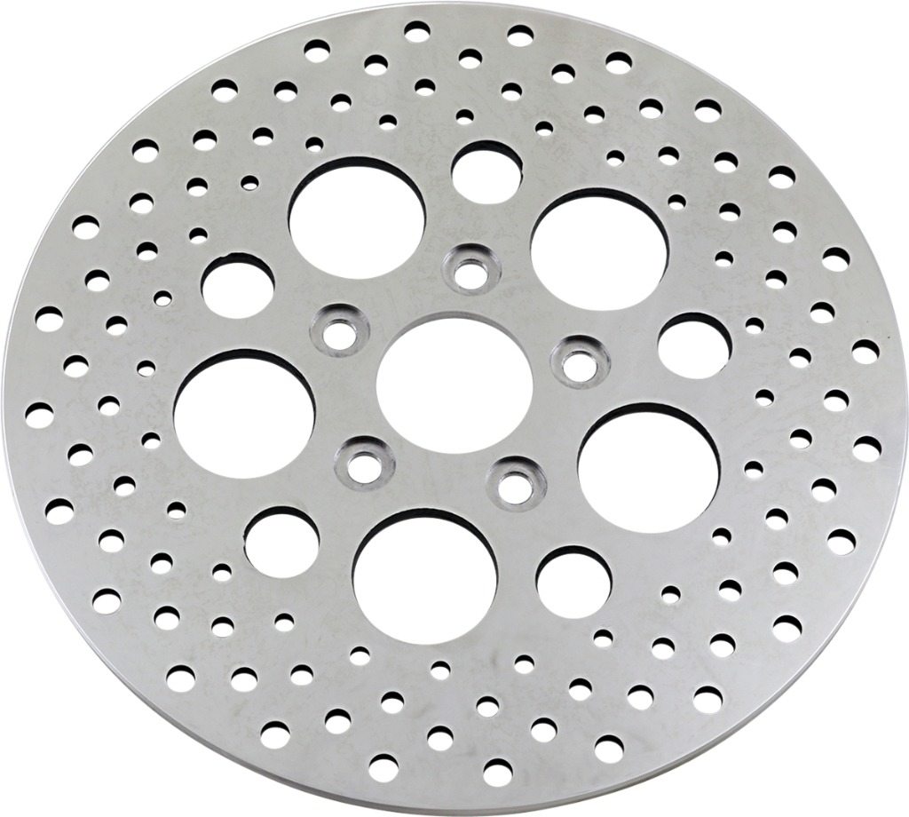 Drag Specialties ドラッグスペシャリティーズ Polished Stainless Steel Drilled リアディスクローター［DS-325739］ HARLEY-DAVIDSON ハーレーダビッドソン ブレーキディスクローター ブレーキ
