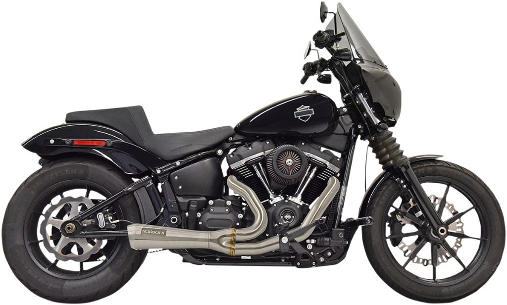 BASSANI バッサーニ The Ripper Short Road Rage 2-into-1 フルエキゾーストマフラー Softail Street Bob FXBB Standard FXST Slim FLSL Low Rider FXLR S FXLRS Fat 114 FXFBS HARLEY-DAVIDSON ハーレーダビッドソン マフラー Color／Finish：Stainless Steel［1800-2491］｜ウェビック　店