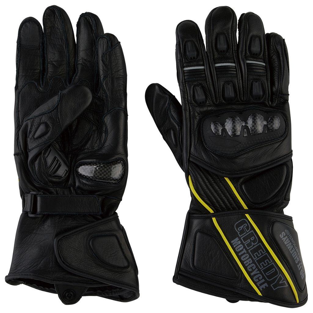 GREEDY グリーディー GSR-2301 HARD RACING LEATHER GLOVE レーシンググローブ グローブ アパレル