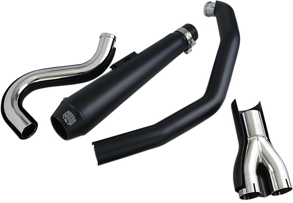 COBRA コブラ El Diablo 2：1 フルエキゾーストマフラー HARLEY-DAVIDSON ハーレーダビッドソン マフラー Color/Finish：Black(Base Color：Black)［1800-2289］｜ウェビック　店