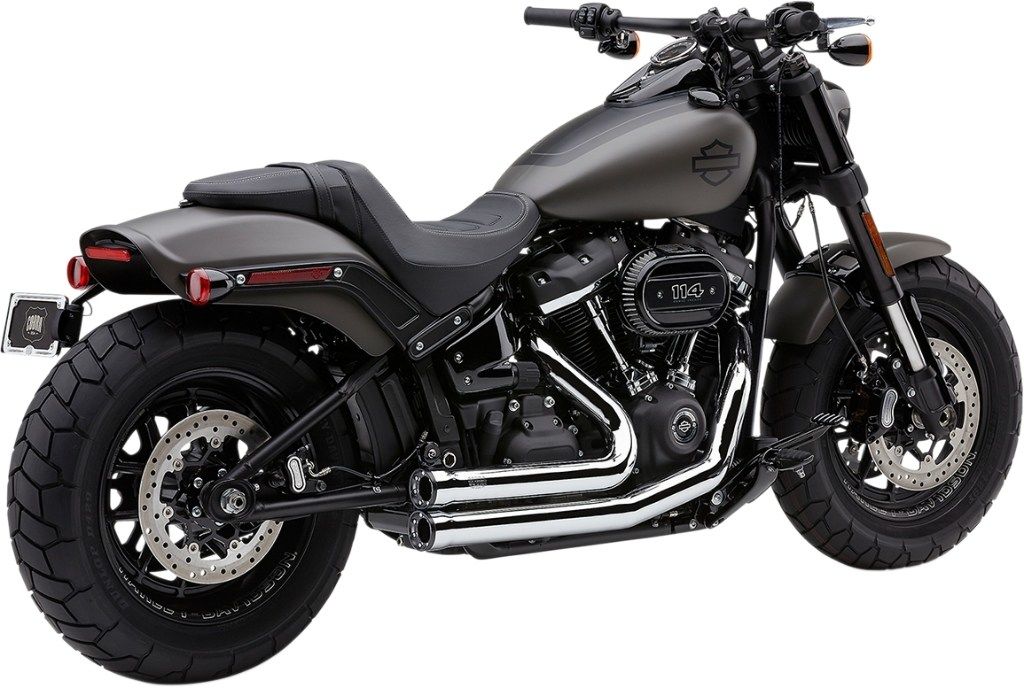 COBRA コブラ Speedster Short RPT フルエキゾーストマフラー Softail Fat Bob 114 FXFBS FXFB HARLEY-DAVIDSON ハーレーダビッドソン マフラー Color/Finish：Chrome(End Cap Color/Finish：Black)：18002302［1800-2302］