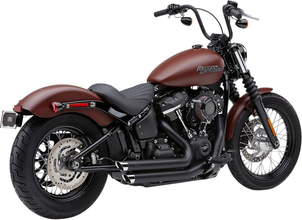 COBRA コブラ Speedster Slashdown フルエキゾーストマフラー Softail Heritage Classic FLHC Sport Glide FLSB 114 FLHCS HARLEY-DAVIDSON ハーレーダビッドソン マフラー Color/Finish：Black［1800-2305］｜ウェビック　店