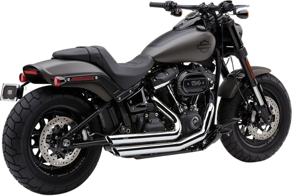 COBRA コブラ Speedster Slashdown フルエキゾーストマフラー Softail Fat Bob 114 FXFBS FXFB HARLEY-DAVIDSON ハーレーダビッドソン マフラー Color/Finish：Chrome［1800-2306］｜ウェビック　店