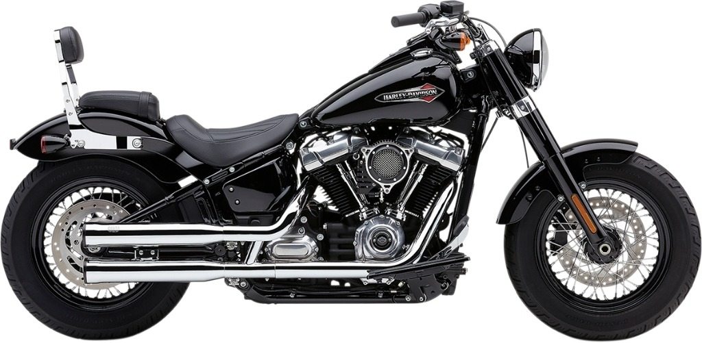 COBRA コブラ RPT 3' スリップオンマフラー Softail Heritage Classic FLHC 114 FLHCS Deluxe FLDE HARLEY-DAVIDSON ハーレーダビッドソン 補修・汎用サイレンサー マフラー Color/Finish：Chrome(Base Finish：Chrome End Cap Color/Finish：Black)［1801-1269］｜ウェビック　店