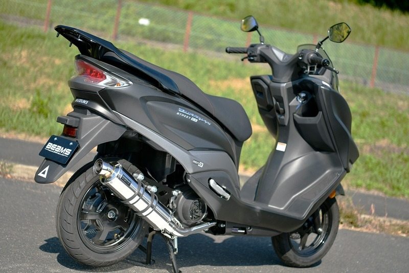 楽天市場】HMS バーグマンストリート125EX バイクマフラー 8BJ-EA23M