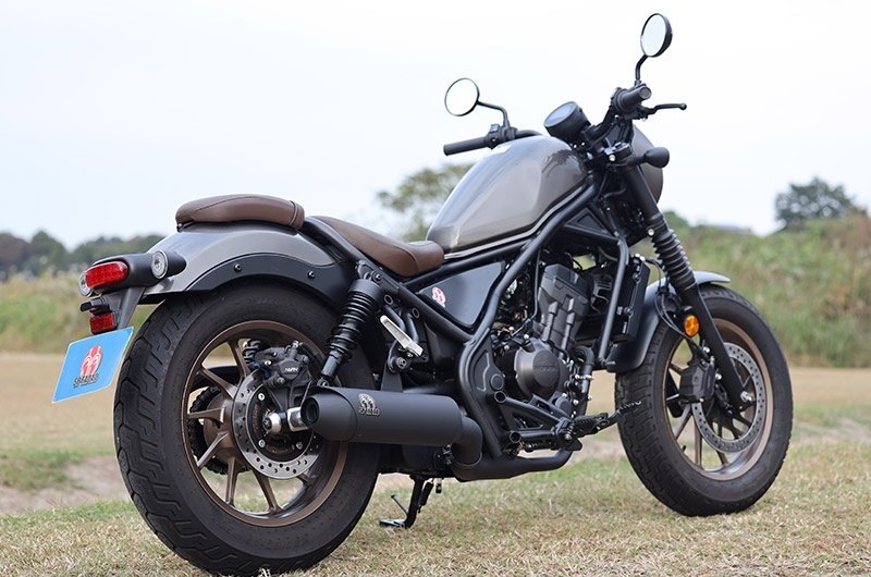 SP忠男 スペシャルパーツ忠男 POWERBOX (パワーボックス) サイレンサー ブラックエディション レブル250 S Edition HONDA ホンダ スリップオンマフラー マフラー