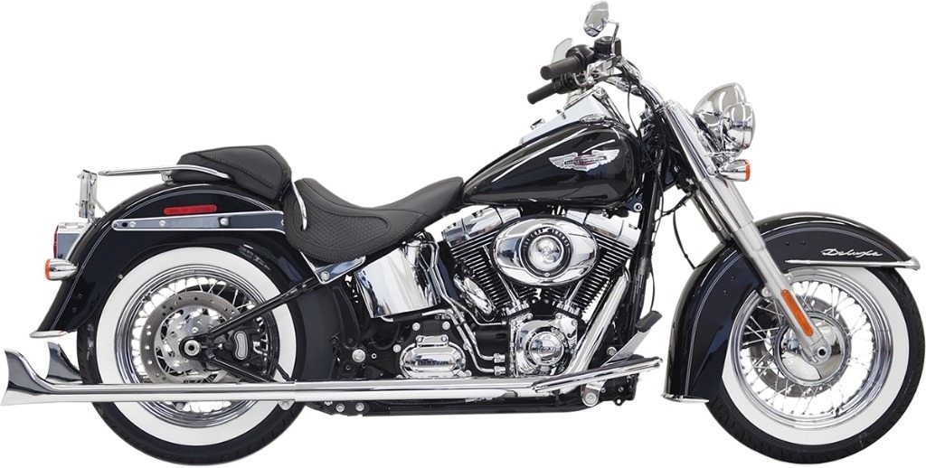 BASSANI バッサーニ Fishtail True Dual Exhaust System without Baffles［1800-1670］ HARLEY-DAVIDSON ハーレーダビッドソン フルエキゾーストマフラー マフラー