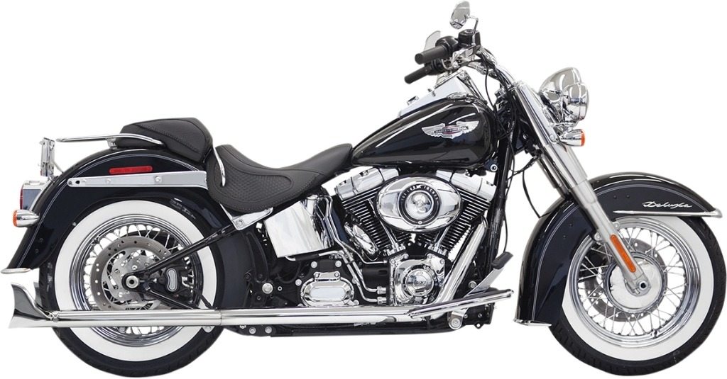 BASSANI バッサーニ Fishtail True Dual Exhaust System without Baffles［1800-1736］ HARLEY-DAVIDSON ハーレーダビッドソン フルエキゾーストマフラー マフラー｜ウェビック　店