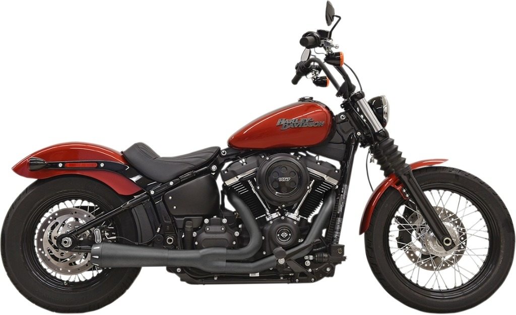 BASSANI バッサーニ 2-into-1 Road Rage Exhaust System Softail Fat Bob 114 FXFBS FXFB Low Rider FXLR S FXLRS Slim FLSL Standard FXST Street FXBB HARLEY-DAVIDSON ハーレーダビッドソン フルエキゾーストマフラー マフラー Color/Finish：Black［1800-2245］｜ウェビック　店