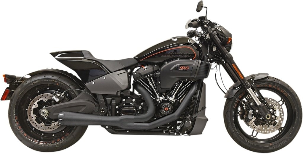 BASSANI バッサーニ 2-into-1 Road Rage Exhaust System FXDR 114 Softail Breakout FXBRS FXBR Fat Boy FLFBS FLFB HARLEY-DAVIDSON ハーレーダビッドソン フルエキゾーストマフラー マフラー Color/Finish：Black［1800-2358］｜ウェビック　店