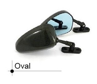 SIMOTA シモタ Carbon Naked-style Oval Mirror ミラー ハンドル