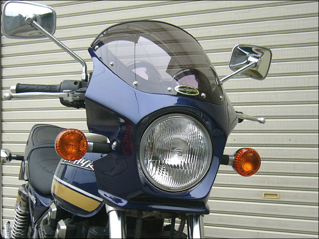 CHIC DESIGN シックデザイン マスカロード ZEPHYR ZEPHYRχ KAWASAKI カワサキ ビキニカウル カウル関連 外装 スクリーンカラー：クリア / 塗装カラー：【単色塗装】メタリックノクターンブルー（カラーコード：C6／備考：タイガー）