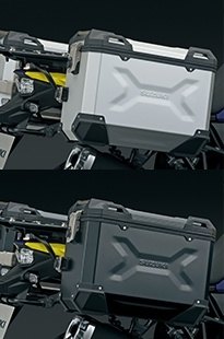 SUZUKI スズキ アルミサイドケースセット Vストローム800DE パニアケース 車体用バッグ・ケース カラー：シルバー（9540025820000）｜ウェビック　店