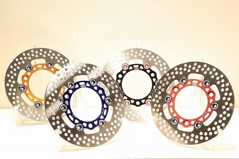 T2 Racing T2レーシング MC18／MC21 ワークスリアブレーキローター NSR250 NSR250R HONDA ホンダ ブレーキディスクローター ブレーキ カラー：ゴールドインナー×ブラックピン