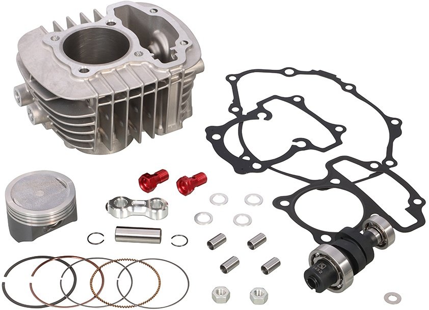KITACO キタコ 145cc LIGHTボアアップキット グロム HONDA ホンダ ボアアップキット エンジンパーツ エンジン シリンダーカラー：シルバー / タイプ：ハイカムシャフト付き